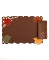 Featuring elaborate cutwork, embroidered accents and leaves piled in rich fall colors, Maple Leaf placemats set the scene for an unforgettable autumn, year after year.