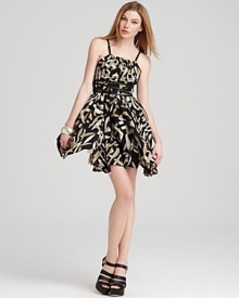 Cynthia Steffe Dress - Pamela Leaf Print Halter