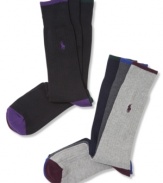 These Polo Ralph Lauren socks are comfortable and classic.