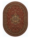 With regal designs that pay homage to the ancient art of rug-making, this piece imparts a classic, yet modern feel with rich colors that reflect the most popular looks of today. Featuring a dramatic center medallion, sweeping out in a burst of branches and blossoms, and accented in deep tones of antique red. Meticulous power-loom construction with Couristan's patented locked-in-weave and crystal-point finish. 25-year limited warranty.