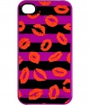 Snap a fun face onto your iPhone with Marc by Marc Jacobs stripey lip print cover - Fits 4G iPhones, logo print at bottom - Stash away in just as bold oversized printed totes