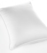 Experience the best of full support and adjustable comfort with the Dual Zone® pillow from Sealy®. Boasting an internal pillow filled with firm MaxiLoft® coils for complete head & neck support and an outer chamber of Trillium® fiber for lofty softness. Finished with a 400-thread count cotton cover.