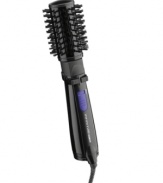 Dry and style your hair with one tool! This rotating styler from Conair features a hot air spinning brush attachment for adding volume and shape as you dry. Large ceramic barrel and ionic technology help reduce frizz and enhance shine.