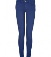 These super skinny jeans from J Brand are the perfect foundation for cool layered looks - Classic five-pocket styling, skinny leg, mid-rise - Form-fitting - Pair with an oversized knit, a leather jacket, and high-heel boots