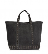 The only tote youll ever needthis high style version of the classic carryall from Vanessa Bruno is a must-have casual staple - Large shopper shape, carrying handles, grommet-detailed straps and base, small internal pocket for everyday essentials - Perfect for work, travel, or shopping around town