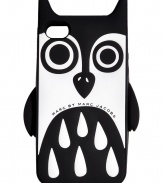 Snap a fun face onto your iPhone with Marc by Marc Jacobs animal print cover - Fits 4G iPhones, logo detail on front, oversized ears and wings - Carry alone or stash away into bright leather shoulder bags