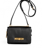 New to the Marc by Marc Jacobs family, the Goodbye Columbus crossbody bag is a timeless choice perfect for streamlining your look - Front flap with logo-engraved turnlock closure, logo-engraved metal top bar, buckled shoulder strap, 2 inside sectional pockets with top zip closures - A sleek and sophisticated choice for day and evening alike