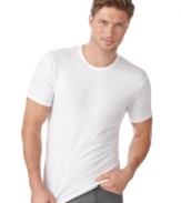 Time to restock? Go back to basics with this 2 pack of stretch T shirts from Calvin Klein.