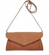 Inject sophisticated style into your cocktail-ready look with this luxe neutral-hued shoulder bag from See by Chloe - Envelope shape with embossed-leather front flap opening, pouch shape, small internal zip pocket, long shoulder strap - Style with a floral cocktail frock and metallic sandals