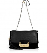 A clutch version of must-have Harper bag, this Diane von Furstenberg bag will update your cocktail-ready look - Front flap with turn-lock closure, tassel detail, shoulder strap with chain detail, back logo detail - Pair with a flirty frock and heels