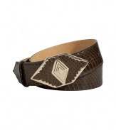 Cinch your look in style with this ultra-luxe snakeskin belt from Etro - Smooth snakeskin belt with southwestern-inspired silver buckle - Style with flared jeans, a boho-inspired top, and ankle boots