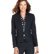 Jones New York's fitted blazer adds instant polish to any ensemble.