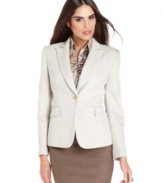 Textured fabric adds another dimension to the sophisticated style of Tahari by ASL's jacket.