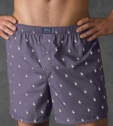 Classically styled, this boxer offers everyday comfort, made of the finest 100% rungspun cotton.