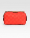 Nylon Guccissima trimmed with leather in a petite zip-top case.Top zip closureFully lined6¼W X 3½H X 3½DMade in Italy