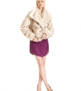 Layer on the look of luxe with this GUESS faux-fur jacket -- perfect for a glam holiday ensemble!