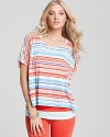 C&C California Tee - Rolled Sleeve Stripe