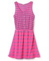 Splendid Girls' Chambray Mixed Stripe Dress - Sizes 7-14