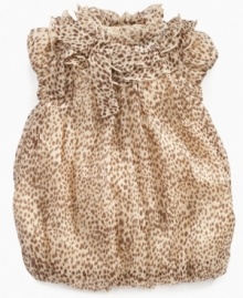 Funky and fun, this First Impressions animal print dress will make her stand out.