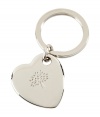 Add instant luxe to the everyday with this chic keychain from It luxury label Mulberry - Silver-tone heart keychain with logo detail  - Perfect for daily use or as a thoughtful gift