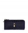 Add some luxe appeal to your everyday with this python-embossed wallet from It British brand Mulberry - Dual zip pockets, embossed leather, front logo lock detail, card slots and billfold - Perfect for everyday use or as a thoughtful gift