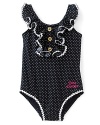 Juicy Couture Infant Girls' Polka Dot Swim Suit - Sizes 3-24 Months