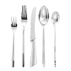 Artistic, sharp lines add contemporary edge in this stylish flatware from Ricci Argentieri.