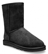 The signature pull-on boot from UGG® in soft sheepskin with suede heel guard.