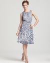 Trina Turk Dress - Millicent Dots Print Belted