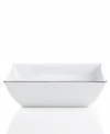 Simply elegant from Charter Club dinnerware. Dishes, like this Platinum Fine Line Square vegetable bowl, are for everyday meals but have a banded edge that shines on formal tables. A flawless choice for every occasion.