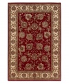 Inspired by classic Persian art and culture, this rug features an arresting color palette of burnt red and neutral hues and a beautiful, curvilinear floral pattern. Easy-care polypropylene ensures durability.