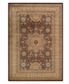 Ancient Persian designs, highlighted by a central sunburst medallion, form a picturesque accent for any room. This Momeni rug is made from drop-stitched polypropylene that creates a highly durable pile while maintaining luxurious texture and depth.