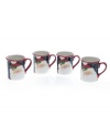 Nothing like a hot chocolate or hot cider to warm you up during the winter. Certified International's set of 4 Santa mugs will do the job with an extra dash of fun.