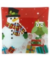 Add two new faces to your holiday table with the Christmas Cut-Outs platter. An irresistibly cute owl and snowman set the tone for holly-jolly meals in easy-care glass from Oneida.