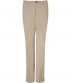 Elegant trousers made ​.​.of fine, sand-colored stretch cotton - Slim, straight cut, with flattering pleats - Two diagonal pockets at the side - High-quality and very comfortable - Favorite pants for a lifetime - Ideal basic for every modern gentlemans wardrobe - Try with a cashmere pullover or polo shirt, or with a button-up shirt and matching jacket