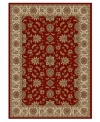 Rendered with intricate floral designs in a sumptuous red and neutral color palette, this area rug set from Kenneth Mink offers a cohesive look for your entire home. Woven of plush olefin for lasting softness and durability. Includes five rugs.