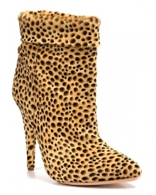 On the prowl? Stalk city streets in Loeffler Randall's leopard booties. With a slim heel and a dainty heel and toe, they're just a little ladylike.