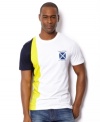 Let this slim-fit t-shirt from Nautica accent your lean look this summer.