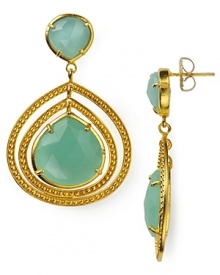 Coralia Leets's gold and Peruvian opal earrings instantly exoticize your ensemble. Pair them with a flowy dress or silk blouse for a look that's beautifully bohemian.