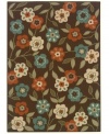 Landscape your floors -- indoors or out -- with this spring-fresh area rug from Sphinx. Featuring a pretty floral pattern made from soft and durable polypropylene that's tough, weather-resistant and easy to clean.