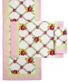 More than fresh, Homewear's easy-care Rose Trellis napkins are crisscrossed with luscious blossoms and trimmed in peppy dots to outfit casual tables with ease.