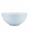 Elegance comes easy with the Fair Harbor fruit bowl, a perfect pick for sliced peaches or berries and cream. Durable stoneware in a cool sky hue is half glazed, half matte and totally timeless.