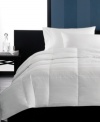 Sleep in luxury. The Primaloft All Season comforter from Hotel Collection surrounds you in plush softness and sophisticated design. Featuring a hypoallergenic Primaloft fill that helps control allergens in a versatile weight ideal for all seasons. A subtle stripe pattern adorns the soft, 400 thread count, 100% cotton cover for a modern, stylish look.