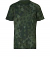 Go incognito on casual days in Marc by Marc Jacobs ultra lightweight camo tee - Round neckline, short sleeves, ultra lightweight - Slim fit - Wear with jeans, a leather jacket, and boots