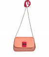 Work a ladylike edge into your spring accessories collection with See by Chlo?s playfully chic tri-color shoulder bag - Flap with logo engraved detail, chain strap with leather handle, inside back wall slot pocket - Sling across a printed dress with just as bright flats