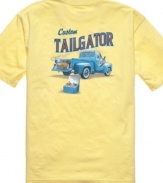 For the man who takes his relaxing to the next level, this t-shirt from Tommy Bahama is part of your lounge uniform.