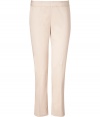 Add instant chic to your workweek look with these stylish cropped pants from DKNY - Flat front, wide waistband, back welt pockets, concealed side zip closure, cropped style - Pair with a cashmere pullover and embellished ballet flats