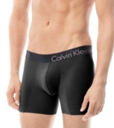 This boxer brief from Calvin Klein flexes its muscles with a bold, body-defining fit and microfiber stretch fabric to keep you supported from the office to the gym and beyond.