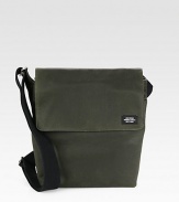 EXCLUSIVELY AT SAKS. Classic messenger silhouette with a utilitarian feel, designed in work cotton twill.Flap, snap button closureAdjustable shoulder strapInterior pocketsFully lined11¼W x 9½H x 3½DImported