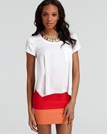 BCBGMAXAZRIA puts a new twist on a basic for a modern look you can rock with emboldened pieces for a standout style.